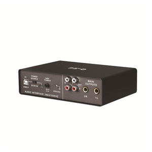 TEYUN Q-24 Audio Interface Sound Card 24Bit/192KHZ USB2.0 Support Loopback and TRS/RCA Output