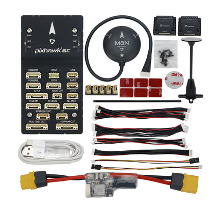 Holybro Flight Controller Drone Flight Controller Pixhawk 6C &amp; PM02 &amp; M8N GPS Module for Quadcopter