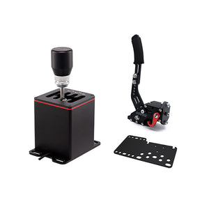 Racing Shifter &amp; Black Handbrake Replacement for TH8A Manual Shifter H Gear Logitech G29 MOZA SIMAGIC