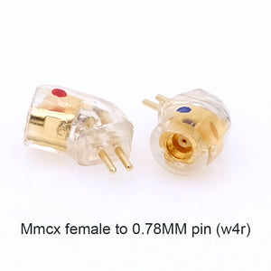 MMCX to 2 Pin Adapter Angled (W4R) MMCX Female to 0.78MM Your Ideal Headphone Accessories