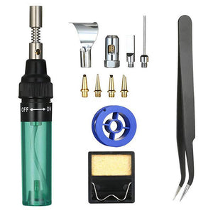 13-In-1 Gas Soldering Iron Kit Pen-Shaped Welding Pen 1300℃ 8ML Gas Capacity for Repair Maintenance
