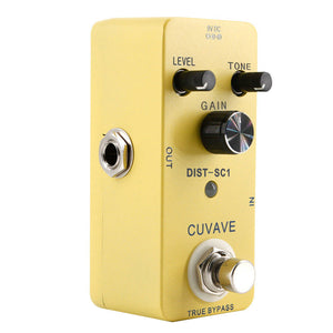 Distortion-SC1 High Performance Electric Guitar Pedal DC 9V 5mA Adapt to Wide Range of Music Types
