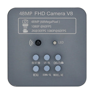 Microscope Video Camera 48MP FHD Camera V8 2K 1080P Industrial Camera C Mount For Phone PCB Repair