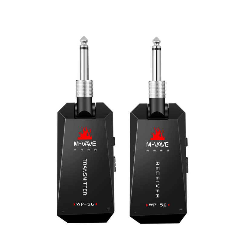 M-VAVE WP-5G Guitar Wireless System with 190° Rotating Plug and 24bit/48KHz Uncompressed Digital Transmission
