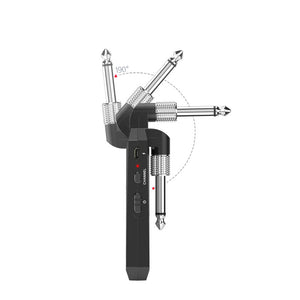 WP-5G Guitar Wireless System with 190° Rotating Plug and 24bit/48KHz Uncompressed Digital Transmission