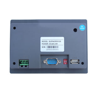 SUP043N 4.3" Resistive Touch Screen PLC HMI Display &amp; Communication Cable for Mitsubishi Siemens