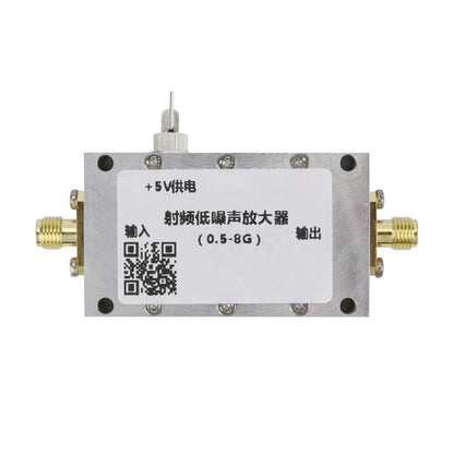 0.5-8G Broadband Low Noise Amplifier Microwave Low Noise RF Amplifier +5V Power Supply