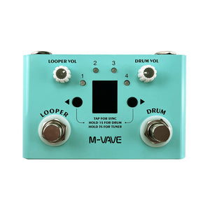 M-VAVE Lost Tempo Electric Guitar Effects Pedal Drum Looper Effector Three-in-one Effects Pedal 44.1KHz/24Bit