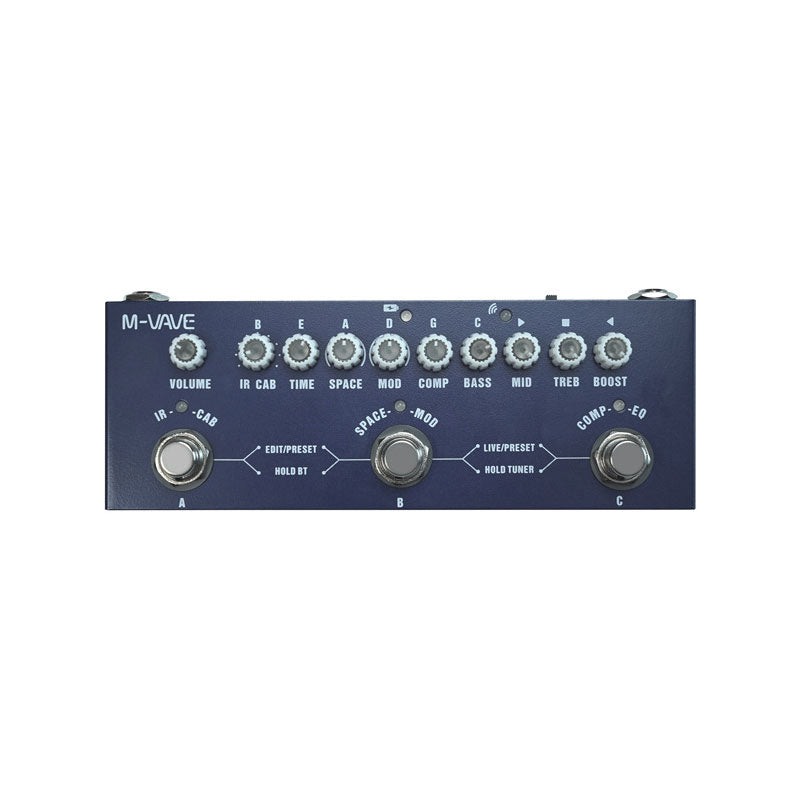 M-VAVE Cube Baby BASS Guitar Effects Pedal with the Function of Wireless Music Play and Cellphone Recording