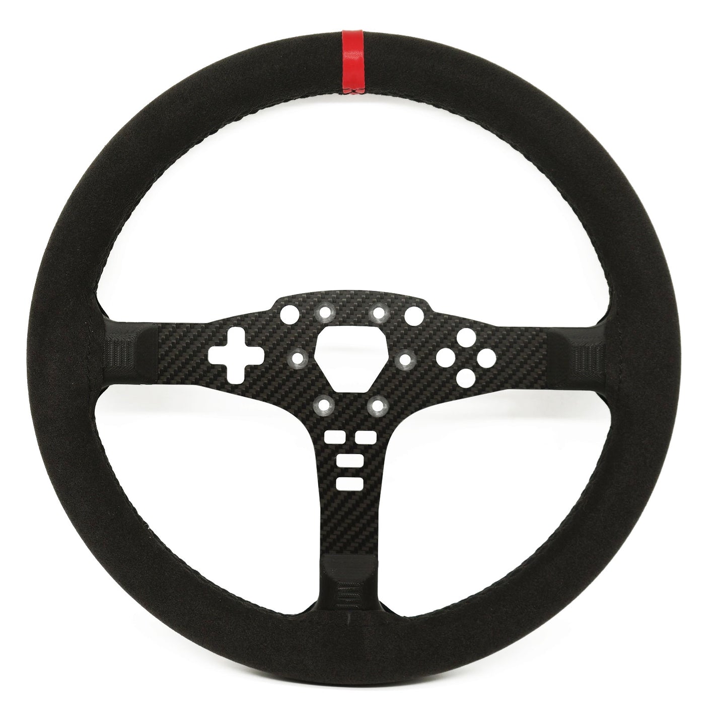 Simplayer 33CM/13" Racing Steering Wheel (with Suede) PC SIM Racing Accessory Suitable for MOZA R5