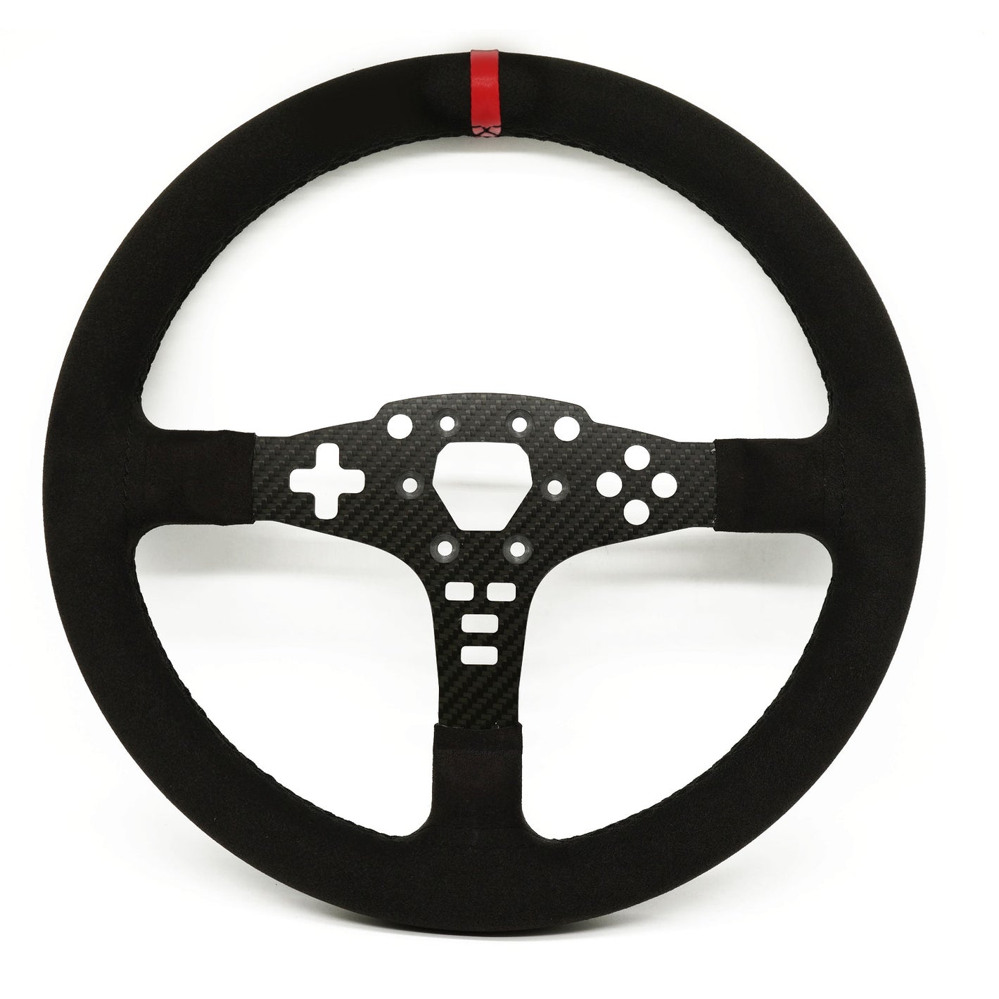 Simplayer 33CM/13" Racing Steering Wheel (Fully Covered with Suede) PC SIM Racing Accessory for MOZA R5
