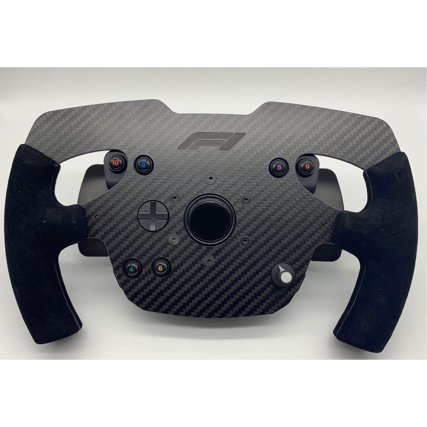 Simplayer PC Racing Wheel SIM Racing Steering Wheel Suede Handle for Thrustmaster T300 Ferrari F1