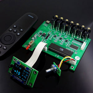F11 M62446 5.1 Preamplifier Board Finished Preamp Board 6CH Independently Controlled OLED Display