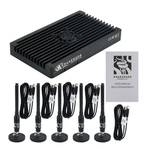KrakenSDR Radio 5-Channel SDR Receiver &amp; Antennas for Radio Direction Finding Passive Radar