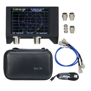 50KHz-3GHz 4&quot; Vector Network Analyzer Meter Antenna Analyzer SAA-2N NanoVNA V2 With Metal Shell