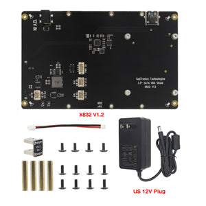 Raspberry Pi X832 V1.2 3.5inch SATA NAS Storage Expansion Board for Raspberry Pi 4B with a Power Adaptor