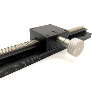 LWX40-L100 X-Axis Sliding Table Precision Manual Sliding Table with Dovetail Groove 60MM/2.4" Travel