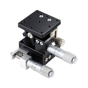 LE60-L 60x60MM/2.4x2.4" Sliding Stage Manual Sliding Table XZ Axis Precise Optical Lifting Platform