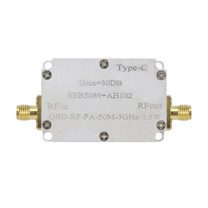 QBD-RF-PA-50M-3GHz-0.5W RF Power Amplifier RF Power Amp Module for Signal Amplification