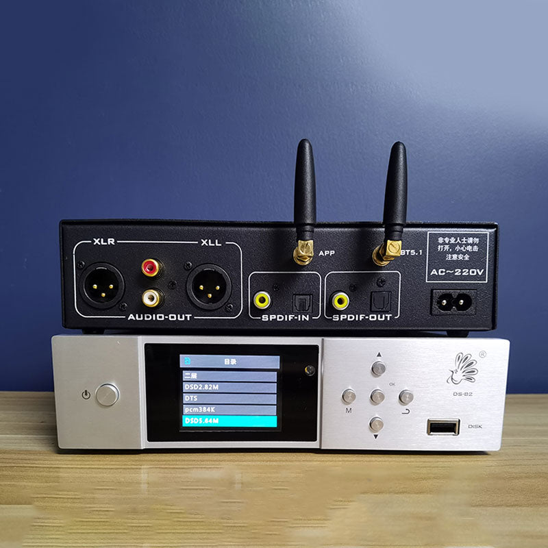 Bluebird DS-B2 U Disk Digital Lossless DSD Music Player Bluetooth 5.1 LDAC Dual 9038 Decoder (Standard Silvery)