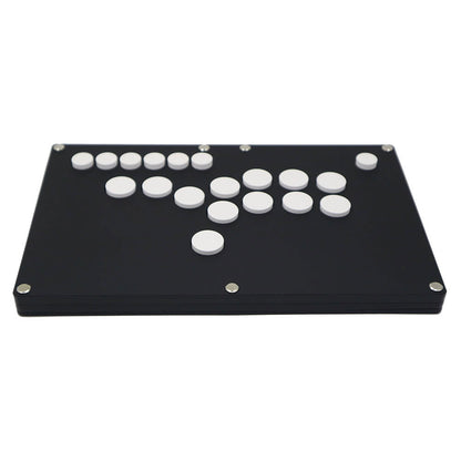 Black Frosted Panel with White Button Game Controller for Arcade Game Console Joystick - for PS4 Version