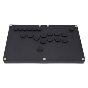 Black Frosted Panel with Black Button Game Controller for Arcade Game Console Joystick - for PS4 Version