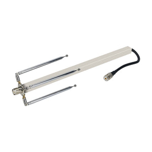 0-2.4G All Band Antenna Full Band Antenna with 5.9&quot; Feeder Cable Connector M Female for SDR Radio