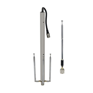 0-2.4G All Band Antenna Full Band Antenna with 5.9&quot; Feeder Cable Connector M Female for SDR Radio