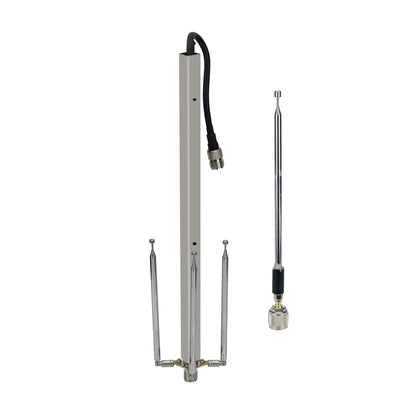 0-2.4G All Band Antenna Full Band Antenna with 5.9&quot; Feeder Cable Connector M Female for SDR Radio