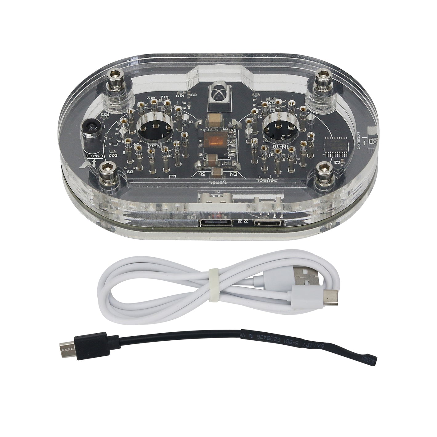 IN-18 2-Digit Nixie Tube Thermometer Creative Desktop Thermometer Controlled by Waving Hands