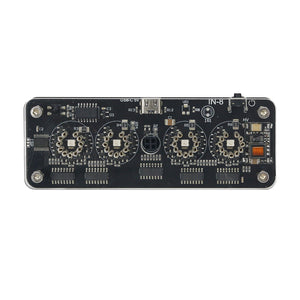 IN-8 4-Digit Nixie Tube Clock Desktop Clock Advanced Version with LED Backlight Remote Control
