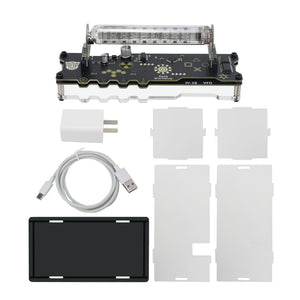 IV-18 VFD Tube Display Clock Digital Table RGB LED Clock Support Remote Control 5V 2A