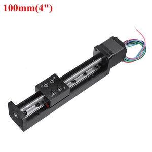 T6*1 100MM/4" T-Type Lead Screw Mini Sliding Table Linear Stage Transport Guide Platform