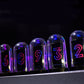 HamGeek IPS RGB Pseudo Glow Tube Clock Desktop Clock Creative Decoration with Aluminum Alloy Base