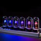 HamGeek IPS RGB Pseudo Glow Tube Clock Desktop Clock Creative Decoration with Aluminum Alloy Base