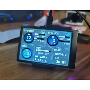 3.5" IPS Screen Mini IPS Monitor Type C Computer Secondary Screen w/ Motherboard Adapter Cable