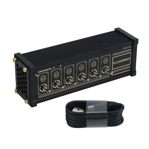 EleksMaker 6 Port USB Hub Type-C Input w/ Switches Featuring Independent Control &amp; Retro Style