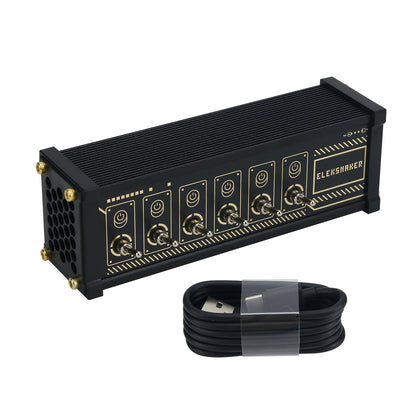 EleksMaker 6 Port USB Hub Type-C Input w/ Switches Featuring Independent Control &amp; Retro Style