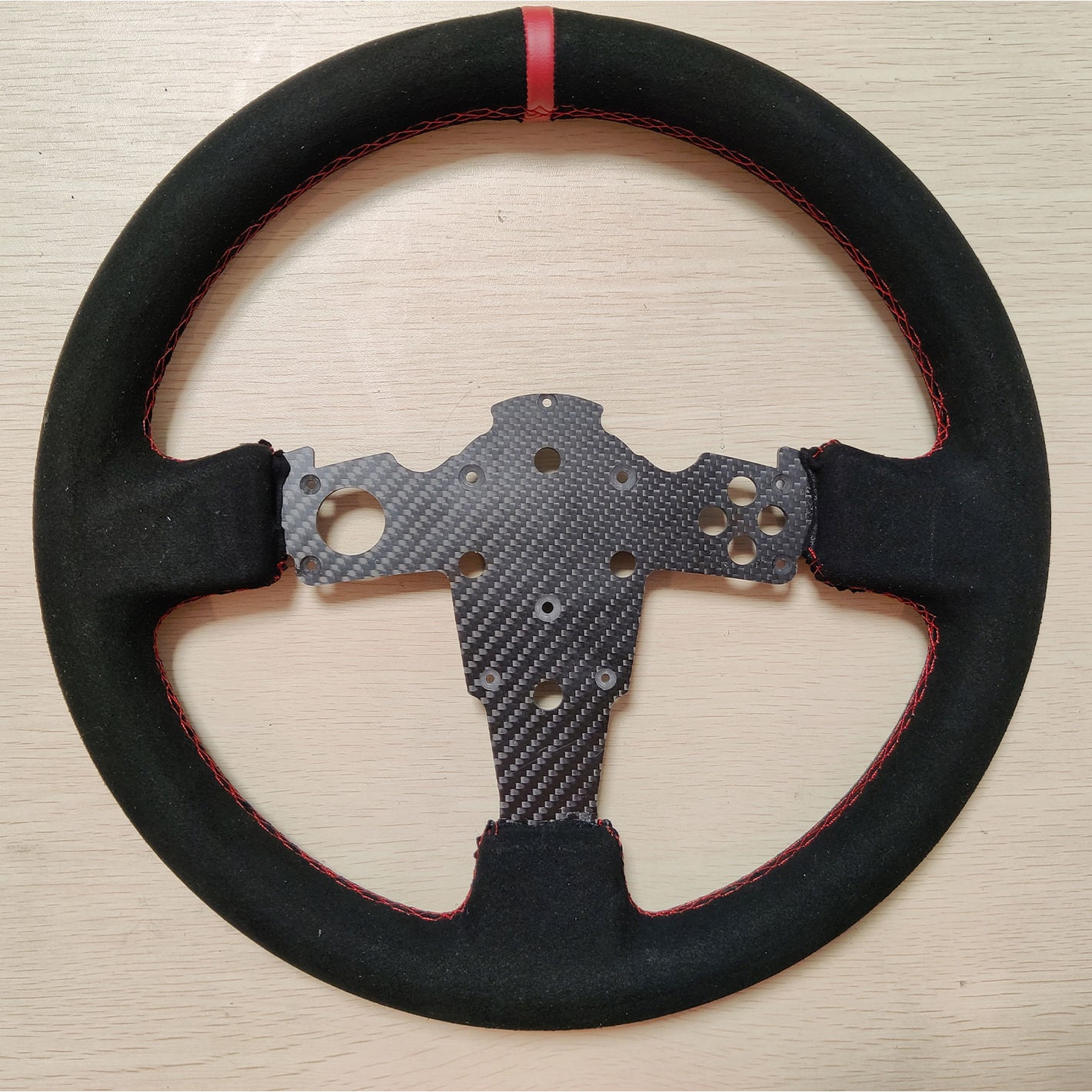 Simplayer 13-Inch SIM Racing Wheel Steering Wheel (Leather Surface) Replacement for Thrustmaster TGT
