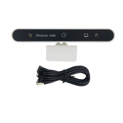 2.1MP Windows Hello Camera Face Recognition Camera PC Camera White (1.5M Data Cable w/ Bent Plug)