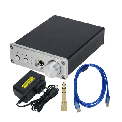 TILEAR USB DAC TPA6120 Headphone Amplifier Dual ES9038Q2M Supporting DSD256 (D6 with Power Adapter)