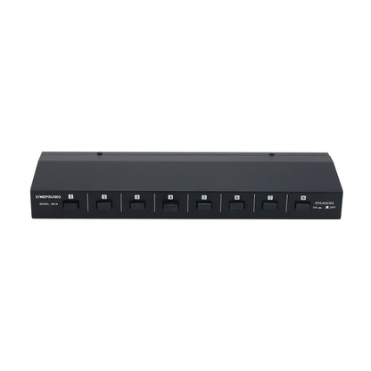 B018 Passive Power Amplifier Speaker Switcher 1 IN 8 OUT Amplifier Speaker Selector Lossless Sound Quality