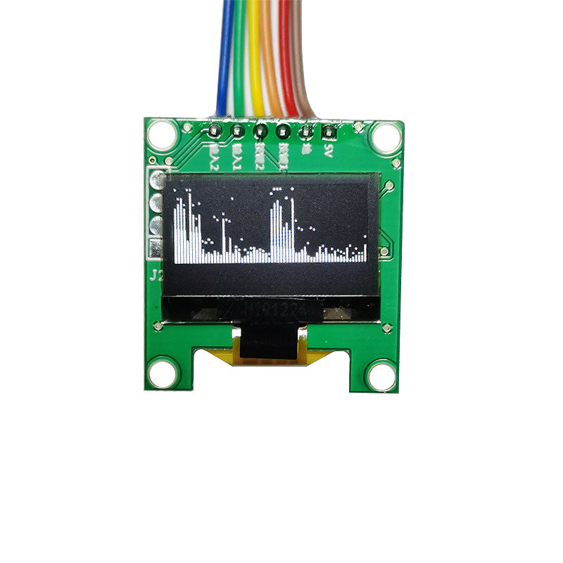 0.96-Inch OLED Ultra-Thin Music Spectrum Display Module Compact Rhythm Light VU Meter without Shell