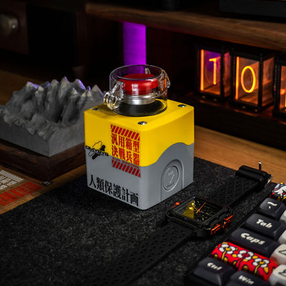 Wireless Push Button Switch for Desktop Computer Host Red Button with a Dust Cover for EleksMaker