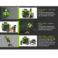 LFINE LLX-360-01 12-Line Green Light Self Leveling Laser Level with Touch Button for Wall Floor Tile