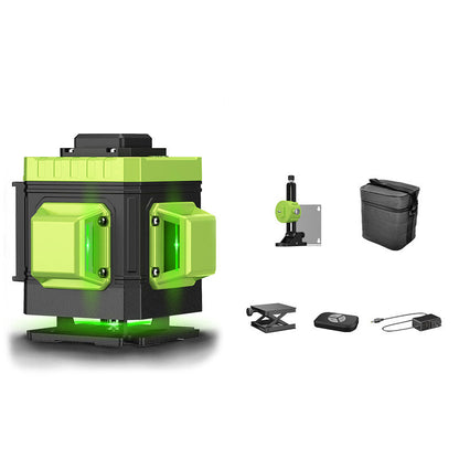 LFINE LLX-360-01 12-Line Green Light Self Leveling Laser Level with Touch Button for Wall Floor Tile