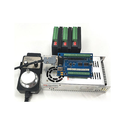 MACH3 USB CNC 5 Axis 100KHz Stepper Motion Control Card Breakout Board for CNC Engraving 12-24V with 3 Drivers