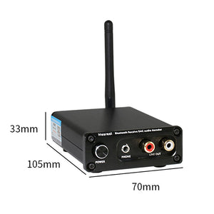 Heareal Bluetooth Receiver DAC Audio Decoder Hifi Preamp (Muses02 Op Amp) BT5.1 for LDAC and APTX HD