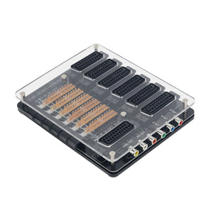 New EUR SCART Manual 6 Input 1 Output Distributor Converter Manual Divider Converting Board Device