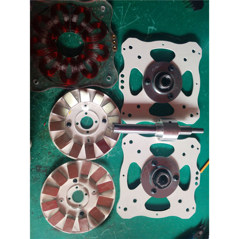 Acrylic Shell Kit 1000W DIY Disc Generator Permanent Magnet Core-less Generator Wind Power Hydraulic Generation